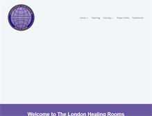 Tablet Screenshot of londonhealingrooms.com